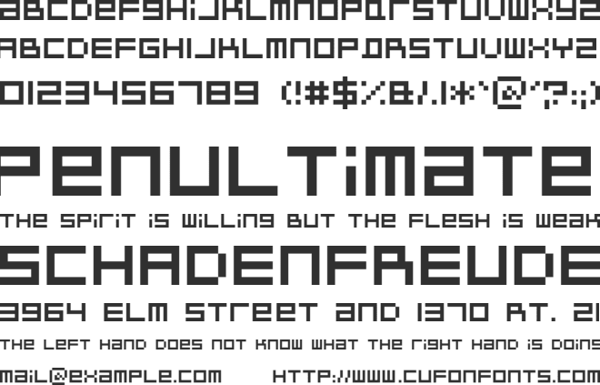 TR BitDust Two font preview
