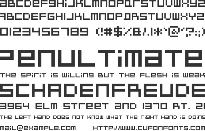 TR BitDust Two font preview