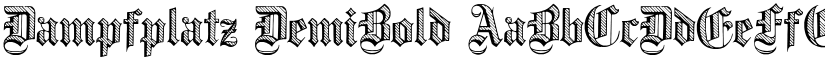 Dampfplatz DemiBold font