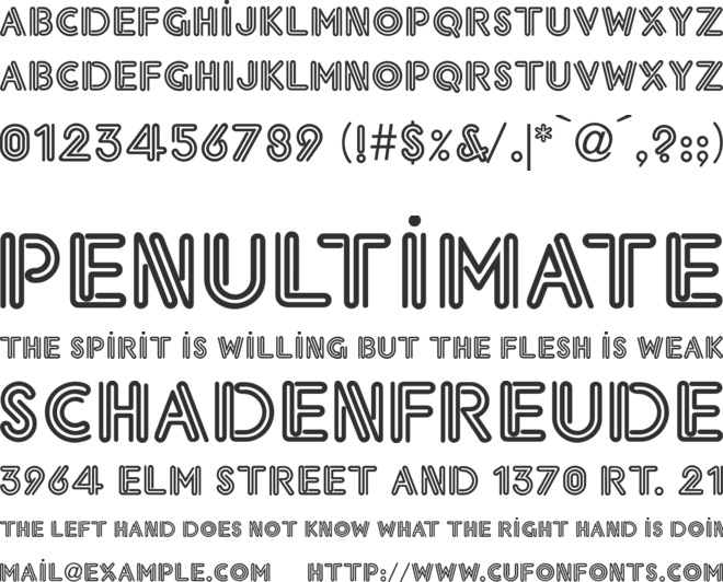 TR Eklektic font preview