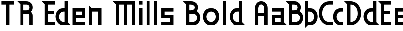 TR Eden Mills Bold font
