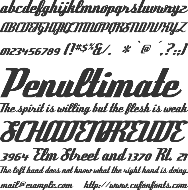 TR Deftone Stylus font preview
