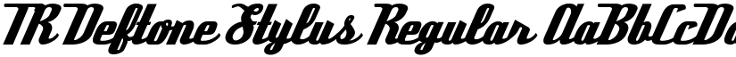 TR Deftone Stylus font download