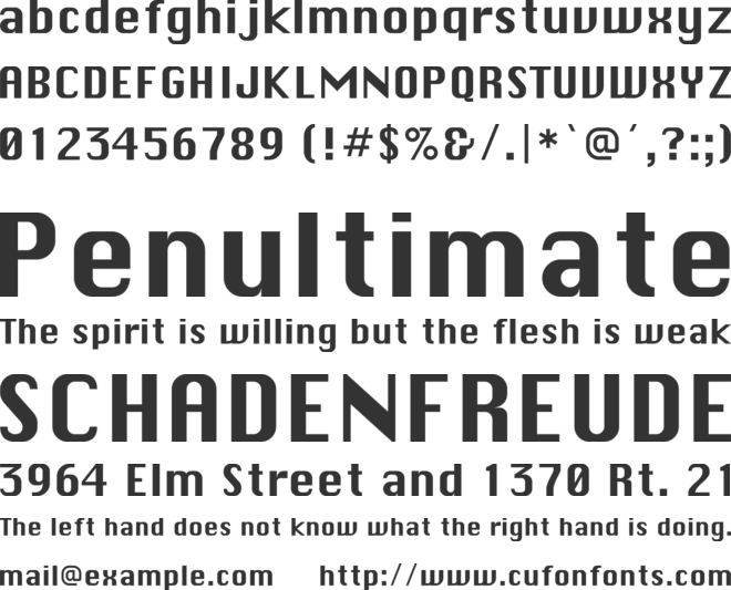 TR Clapton font preview