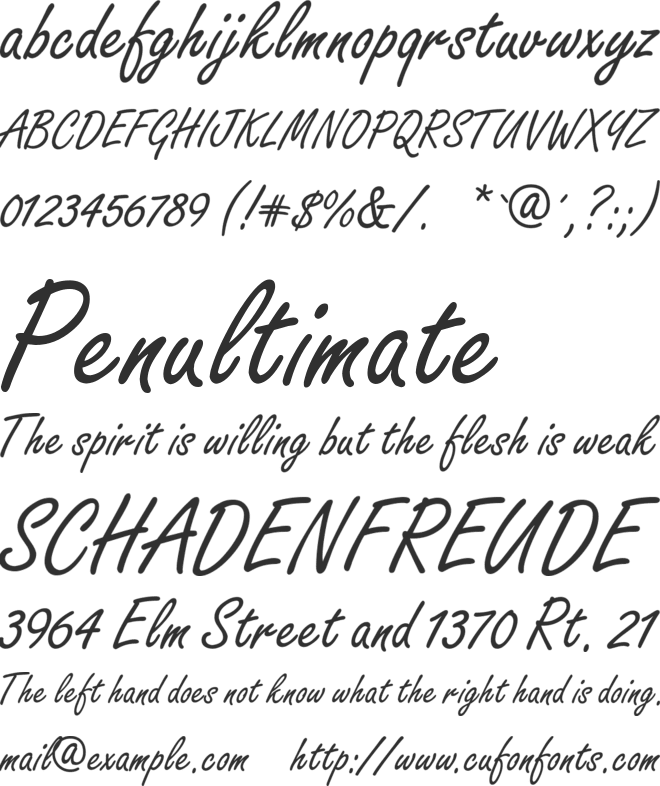 TR Freeport font preview