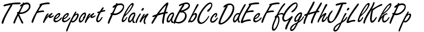 TR Freeport Plain font