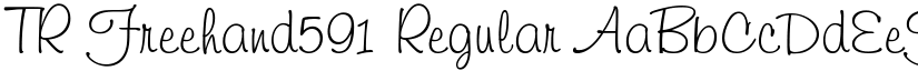 TR Freehand591 Regular font