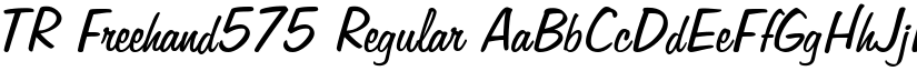 TR Freehand575 Regular font
