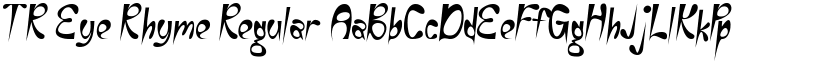 TR Eye Rhyme Regular font