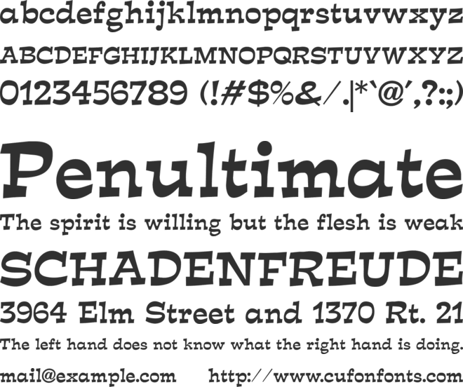 TR Expo font preview