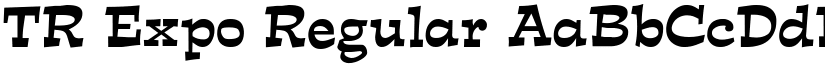 TR Expo Regular font
