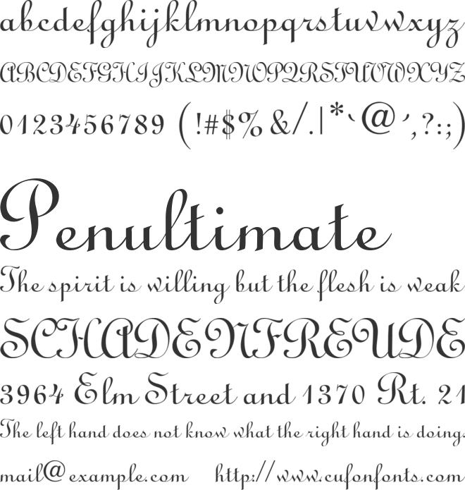 TR Linus font preview