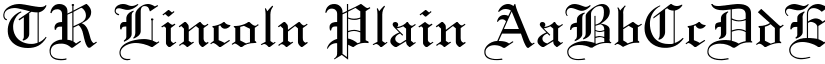 TR Lincoln font download