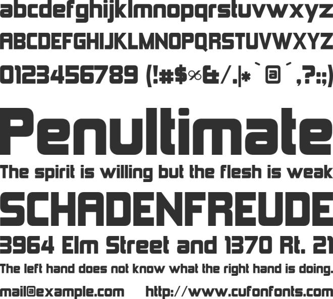 TR Kimberley font preview
