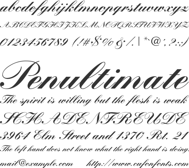 TR Kastler font preview