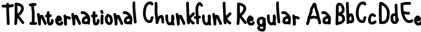 TR International Chunkfunk Regular font