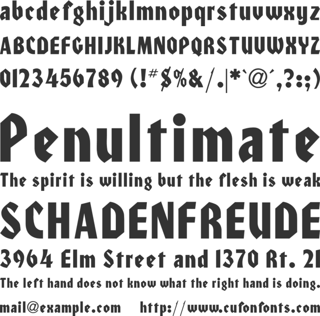 TR Honda font preview