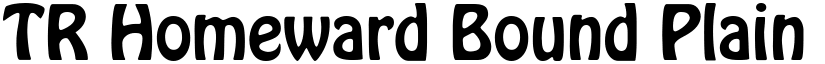 TR Homeward Bound Plain font