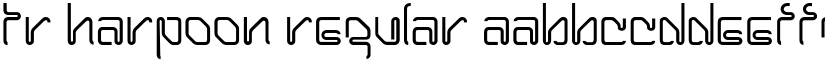 TR Harpoon Regular font