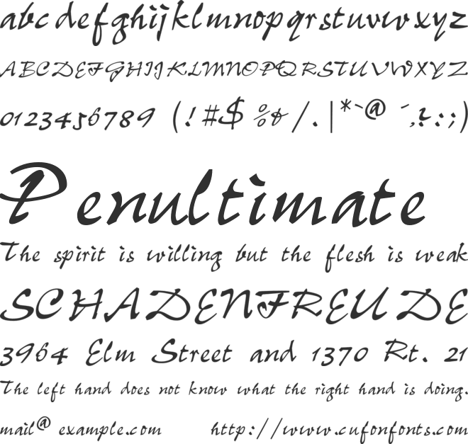 TR Pepper font preview