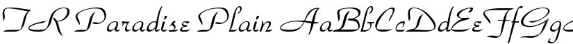 TR Paradise Plain font