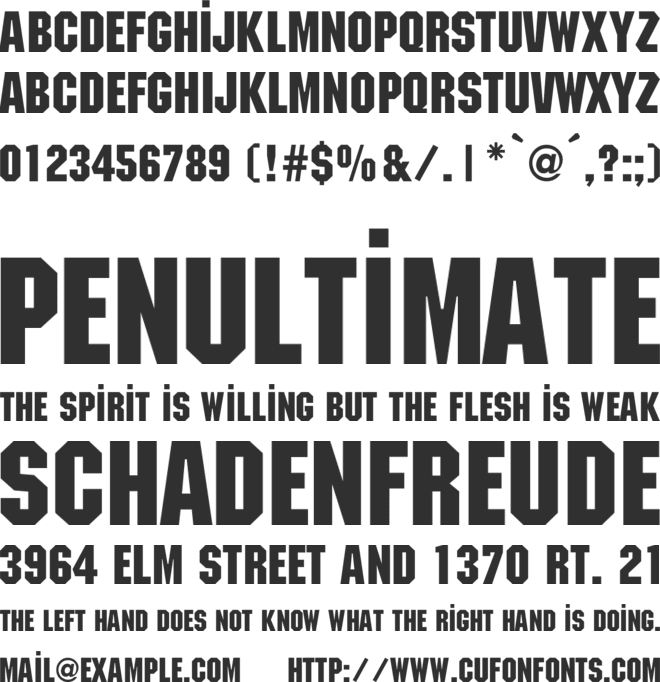 TR Motor font preview