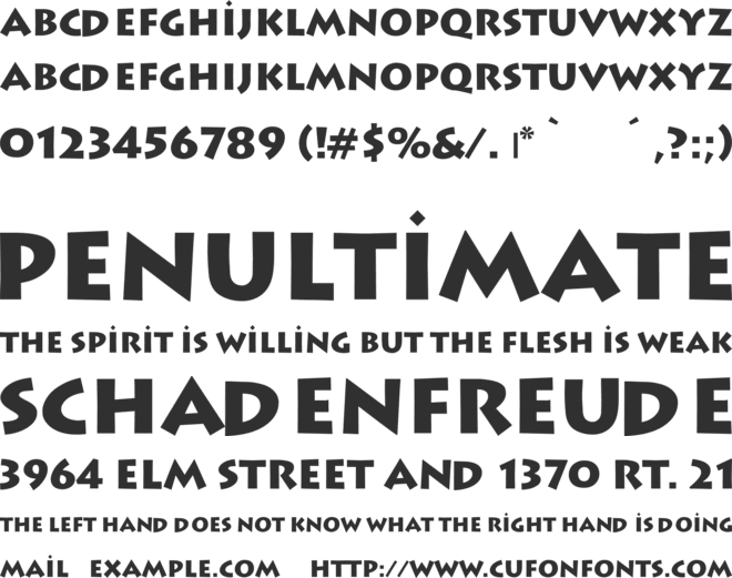 TR Lithograph font preview