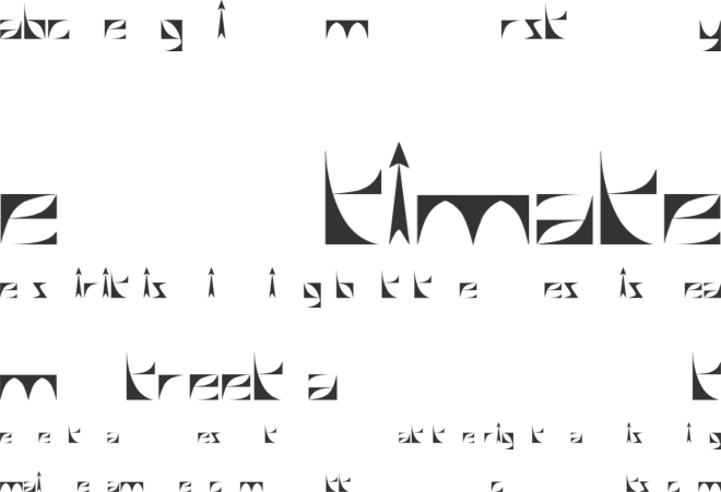 SWALLOW Sky Night font preview