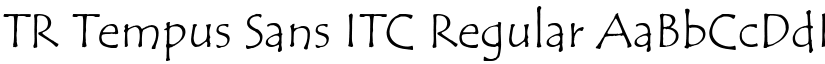 TR Tempus Sans ITC Regular font