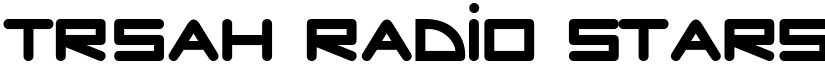 TrSah Radio Stars Regular font