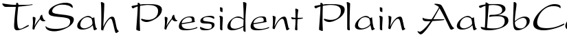 TrSah President Plain font