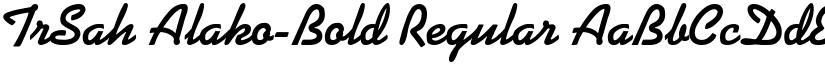 TrSah Alako-Bold Regular font