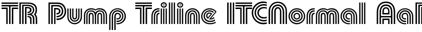 TR Pump Triline ITCNormal font