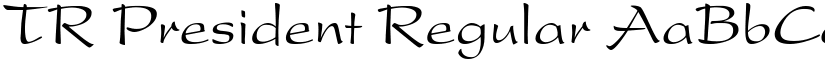 TR President Regular font