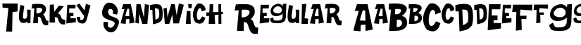 Turkey Sandwich Regular font