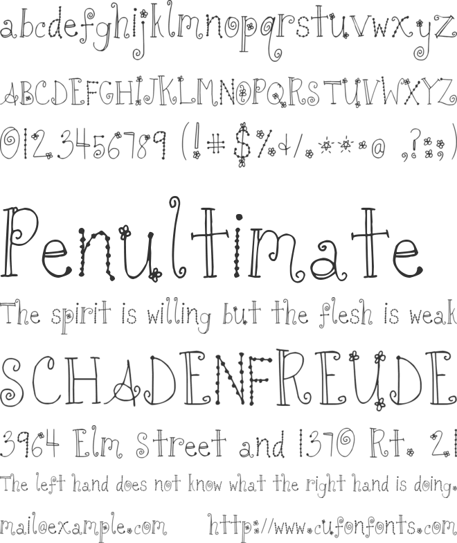 Tuna and Hot Dogs on Rye font preview