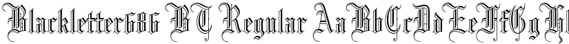 Blackletter686 BT font download