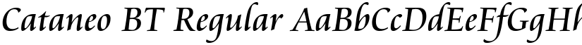 Cataneo BT Regular font