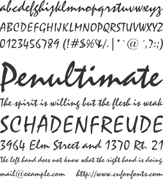 Staccato222 BT font preview