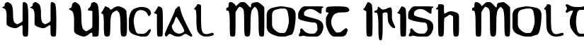 YY Uncial Most Irish Molded Regular font