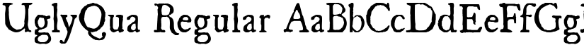 UglyQua Regular font