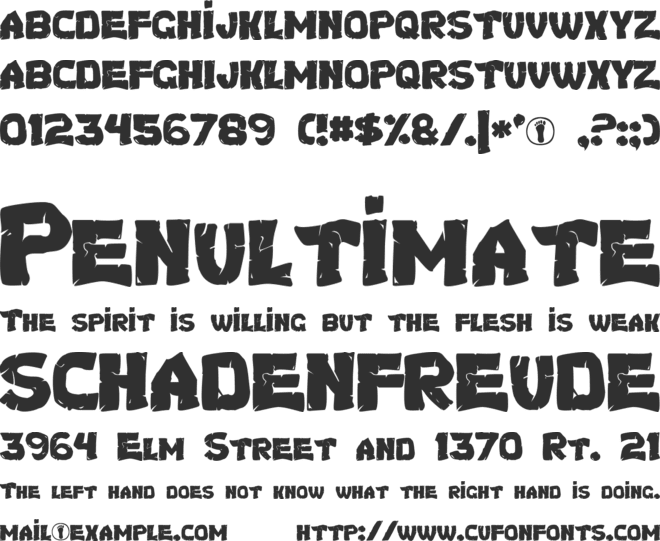 Turtles font preview