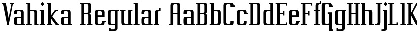 Vahika Regular font
