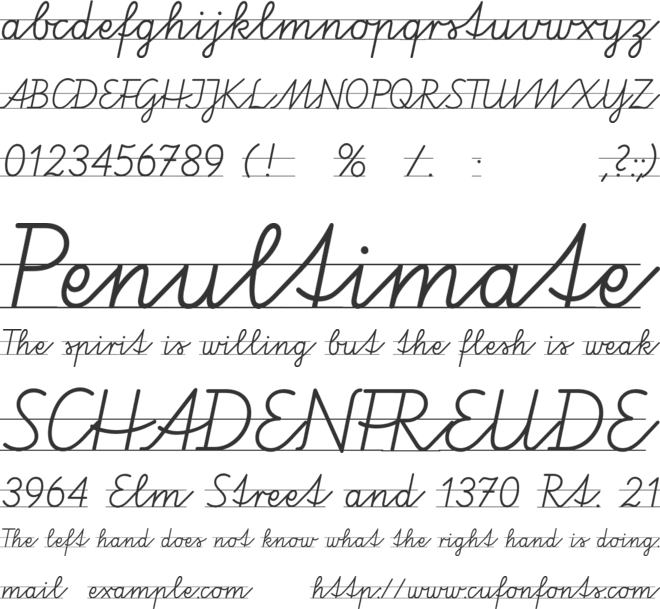 VA Pe 2 font preview