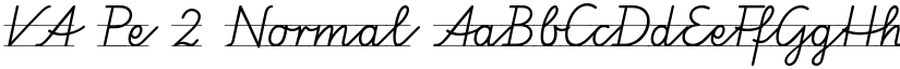 VA Pe 2 Normal font
