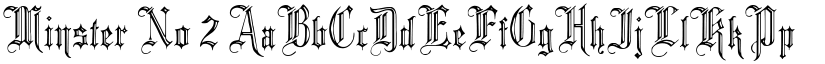 Minster No 2 font