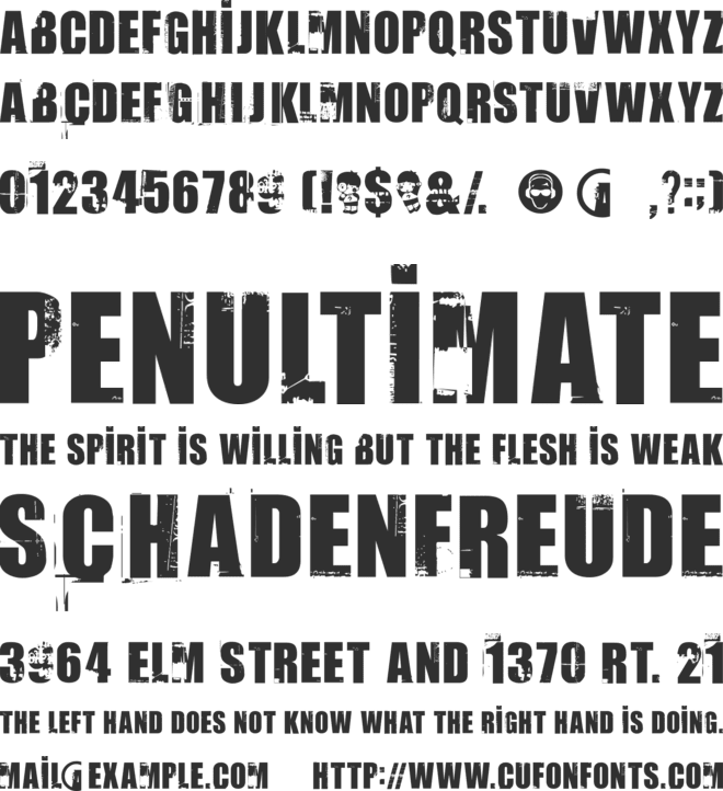 Uptown font preview