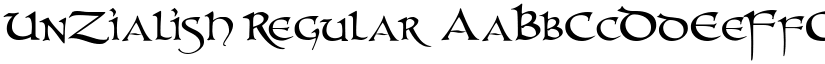 UnZialish font download