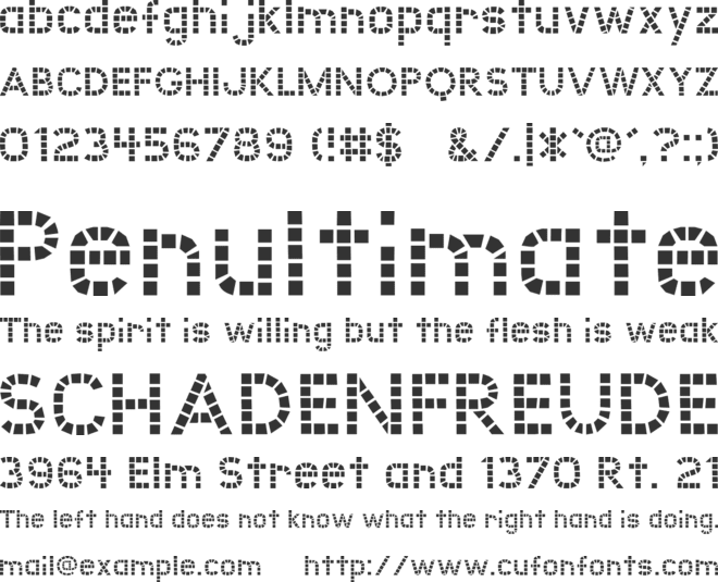 UnionSquare font preview