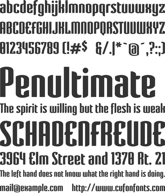 Verve-BoldSTF font preview